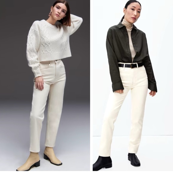 Everlane Denim - Everlane The Original Cheeky® Jean in Ecru Size 25